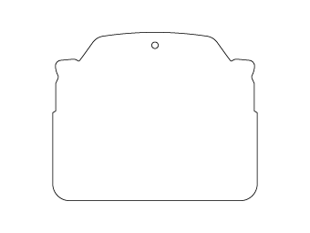 Car air freshener car silhouette customized, dimensions: H: 79.129mm, L: 64.998mm.