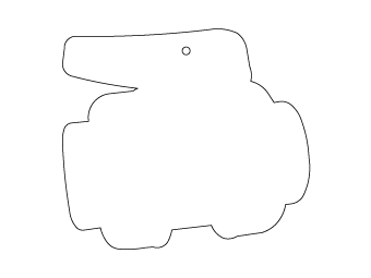 Car air freshener mixed shape customized, dimensions: H: 79.923mm, L: 71.321mm.