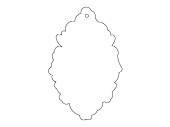 Car air freshener mixed shape customized, dimensions: H: 58.716mm, L: 90.366mm.